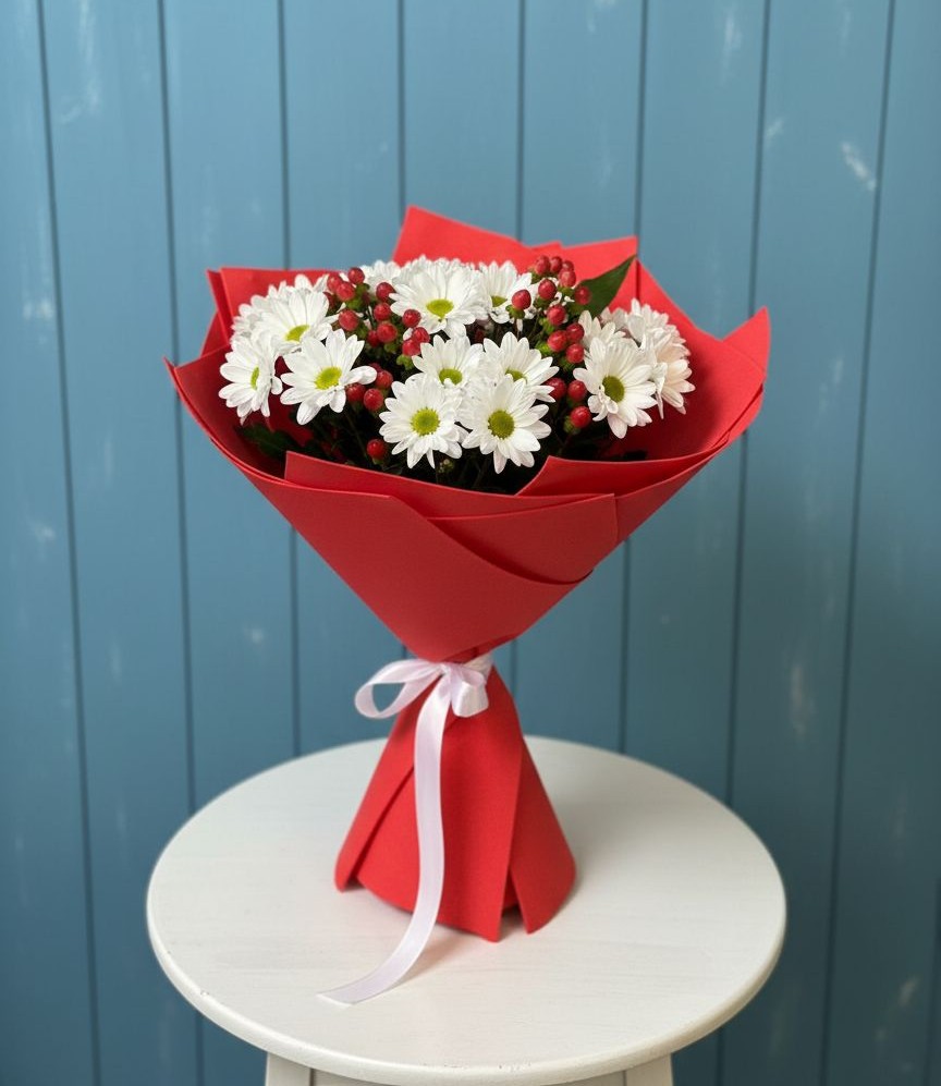 Букет цветов из: Хризантемы в Звёздном Городке