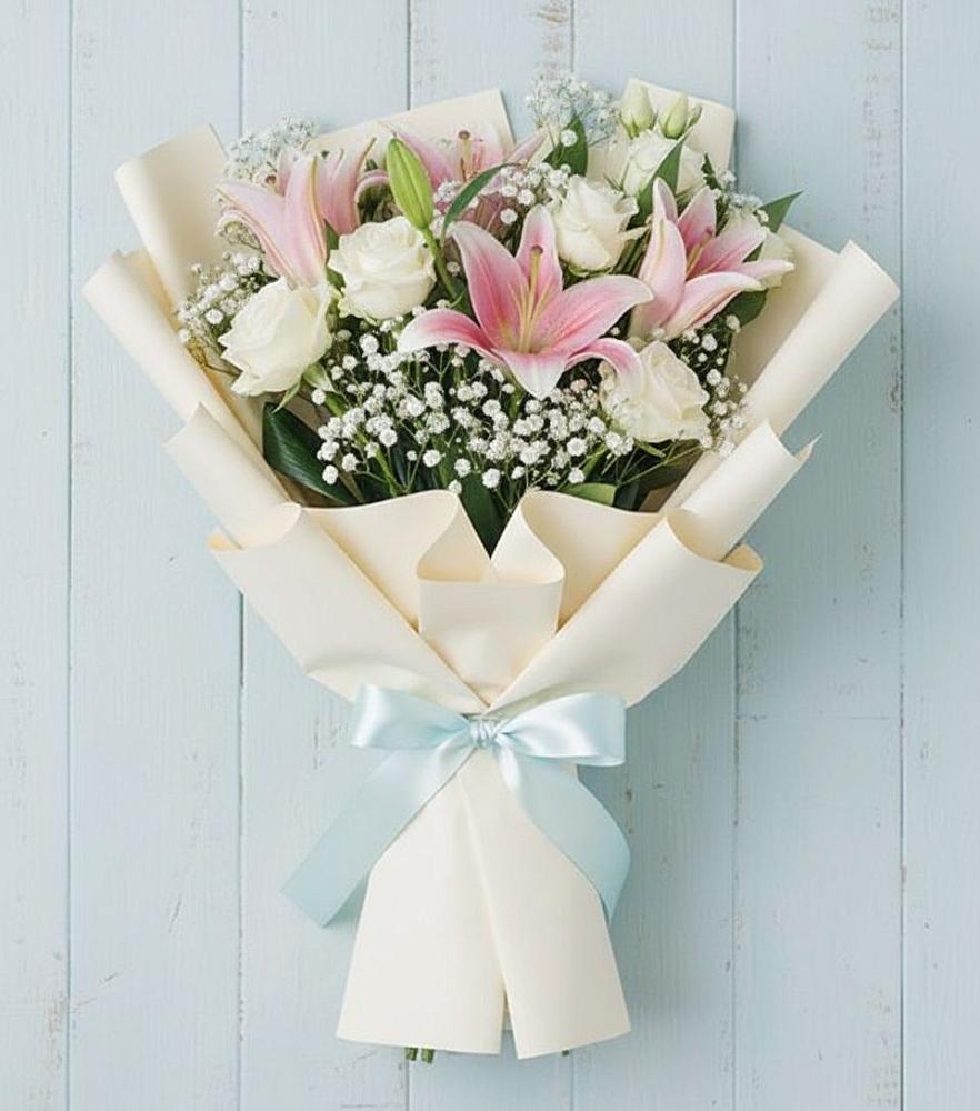 Букет цветов из: Лилии в Звёздном Городке