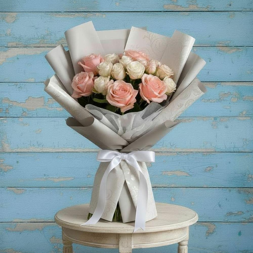 Букет цветов из: Розы в Звёздном Городке