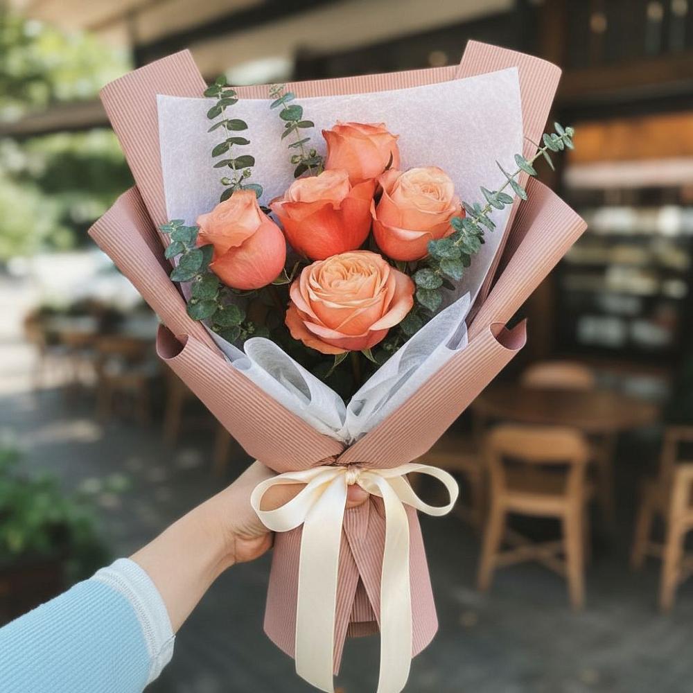 Букет цветов из: Розы в Звёздном Городке