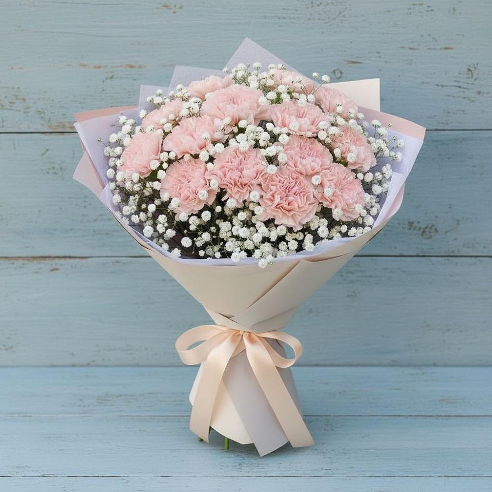 Букет цветов из: Гвоздики в Звёздном Городке