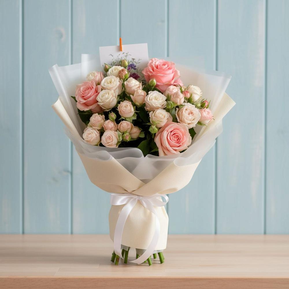 Букет цветов из: Розы в Звёздном Городке