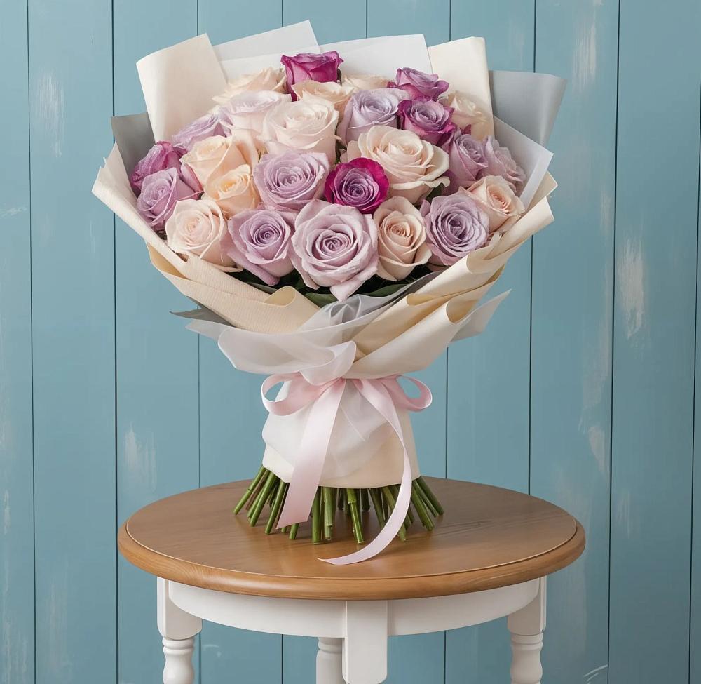 Букет цветов из: Розы в Звёздном Городке