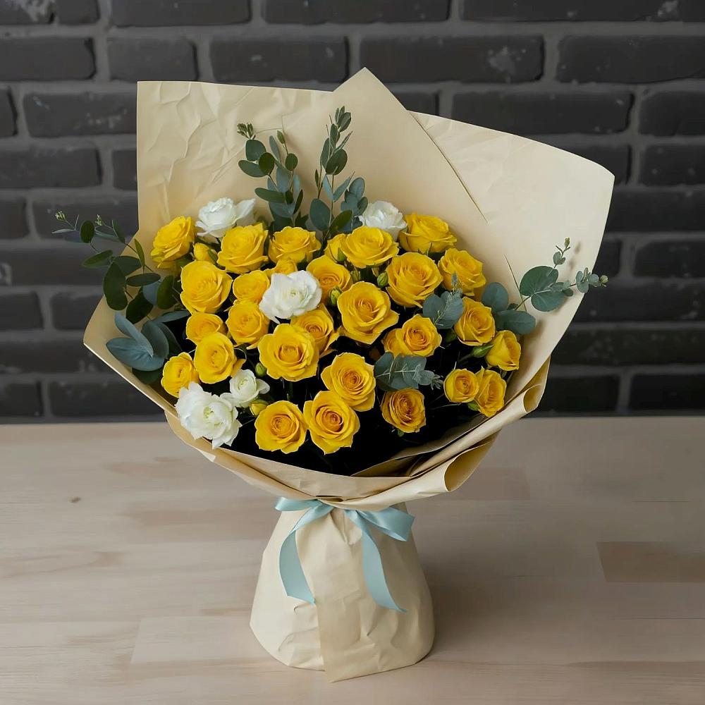 Букет цветов из: Розы в Звёздном Городке