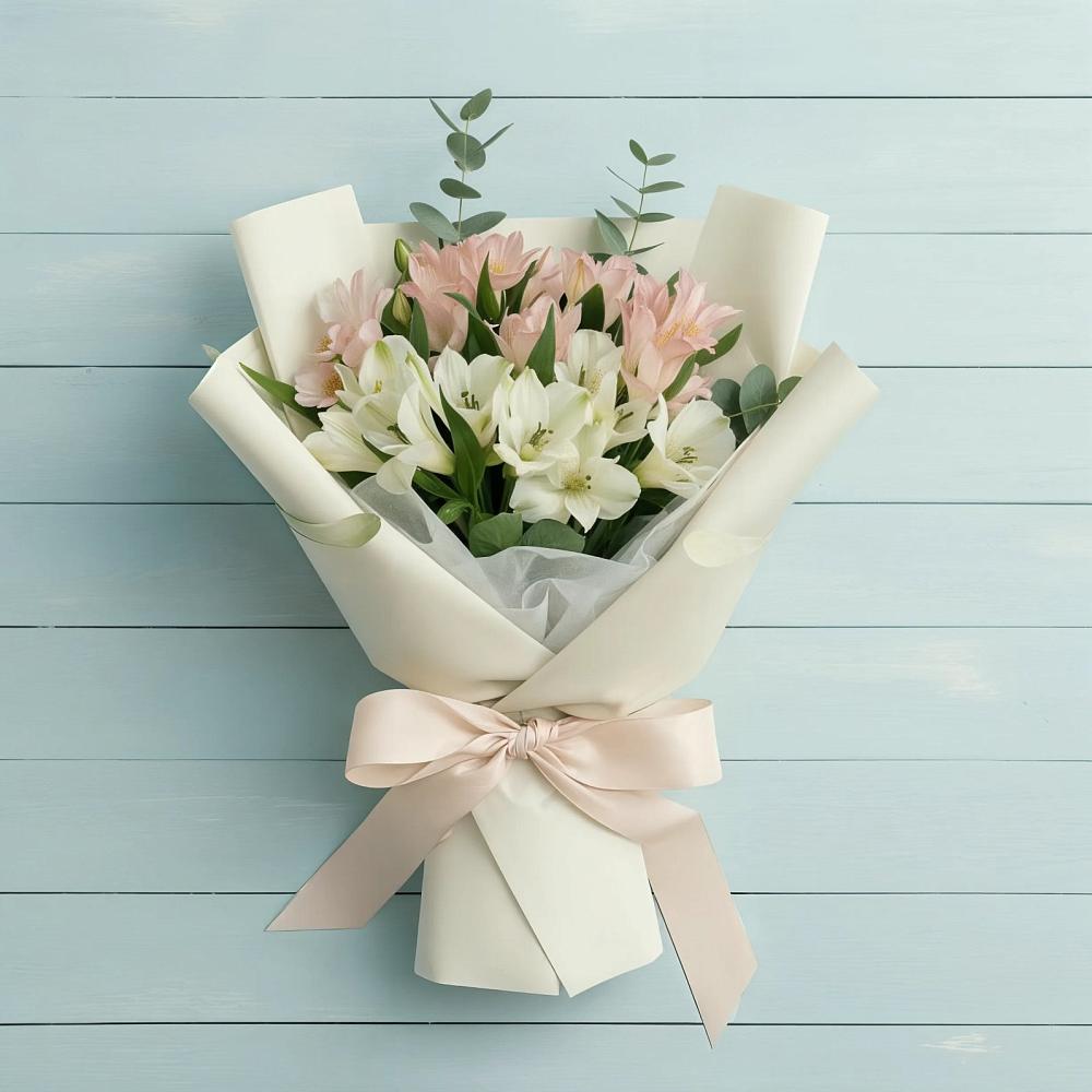 Букет цветов из: Альстромерии в Звёздном Городке