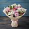 Букет цветов из: Хризантемы, Альстромерии и Розы в Звёздном Городке